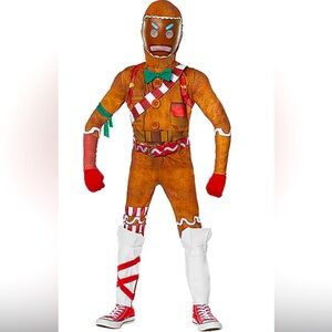 Spirit Halloween Fornite (gingerbread) Merry Marauder Costume